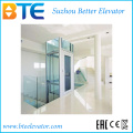 Ce Vvvf Mrl Home Elevator with Transparent Glass Cabin